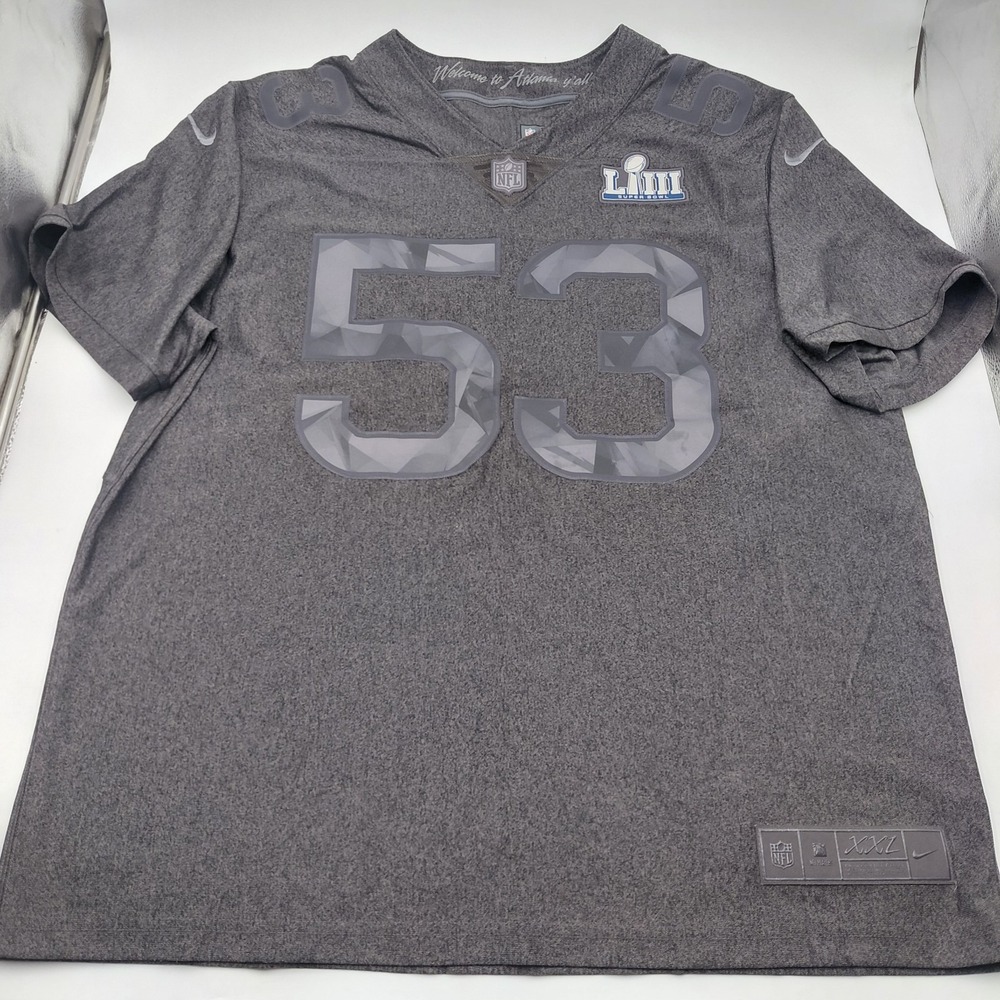 Nike Superbowl 53 Football Jersey Mens XXL 2X Stitched Dri-Fit NFL AH0708-086
